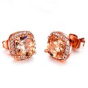 Ladies' Stud Earrings with Zirconia 7