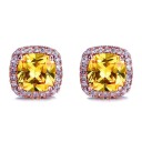 Ladies' Stud Earrings with Zirconia 8