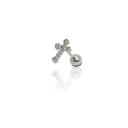 Ladies' Stud Earrings with Zircons 5