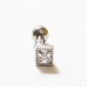 Ladies' Stud Earrings with Zircons 23