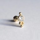 Ladies' Stud Earrings with Zircons 37