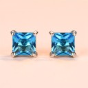 Ladies' Stud Earrings with Zircons G121 6