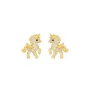 Ladies' Stud Earrings with Zircons H738 2