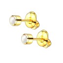 Ladies' Stud Earrings with Zircons H849 18