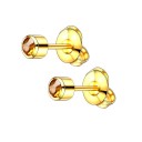 Ladies' Stud Earrings with Zircons H849 22
