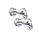 Ladies' Stud Earrings with Zircons H849 1