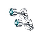 Ladies' Stud Earrings with Zircons H849 9
