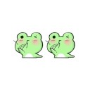 Ladies' Stud Frog Earrings 2