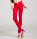 Ladies' Stylish Jeans - Red 3