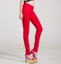 Ladies' Stylish Jeans - Red 5