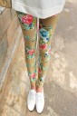 Ladies' Stylish Leggings with Flowers J2415 4