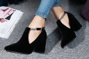 Ladies' Suede Court Shoes with Buckle 8