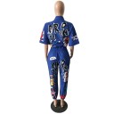 Ladies' Summer Jumpsuit with Print A2100 6