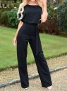 Ladies' Summer Jumpsuit with Waist Tie 12