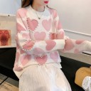 Ladies' Sweater with Hearts and Pearls 6
