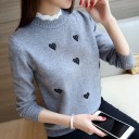 Ladies' Sweater with Hearts G343 4