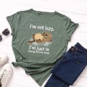 Ladies' T-shirt with Funny Print A957 2
