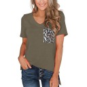 Ladies' T-shirt with Leopard Pocket 5