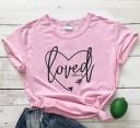 Ladies' T-shirt with Loved Print 4