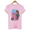 Ladies' T-shirt with Paris Motif 14