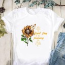 Ladies' T-shirt with Sunflower Print B299 2