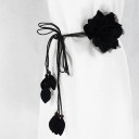 Ladies' Thin Belt with Flower 6