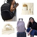 Ladies' Travel Backpack 44 x 30 x 20 cm Large Capacity 20–30 l Multiple Compartments Padded Straps Ventilated Back 8