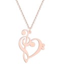 Ladies' Treble Clef Necklace 1