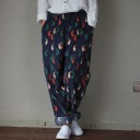 Ladies' Trousers with Bird Pattern 2