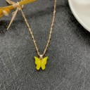 Ladies Twisted Necklace with Butterfly 10