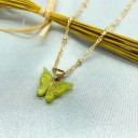 Ladies Twisted Necklace with Butterfly 17