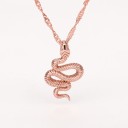 Ladies Twisted Necklace with Snake 1