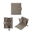 Ladies' wallet made from genuine leather with a woven pattern Fastens with a leather loop and has a zip compartment Elegant accessory 12