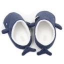 Ladies' Whale-Shaped House Slippers Comfortable Plush Slippers with Fins and Tail Dark Blue Upper and White Lining 3