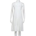 Ladies' White Beach Dress 4