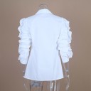Ladies' White Blouse with Ruffles A2848 3