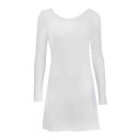 Ladies' White Dress with Exposed Back 2