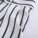Ladies' White Striped Trousers 6