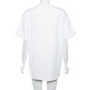 Ladies' White T-Shirt with Print A389 4