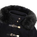 Ladies' Winter Coat with Hood - Black 3