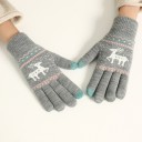 Ladies' Winter Gloves with Christmas Pattern 8