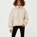 Ladies' Winter Jacket in Faux Leather P1589 3