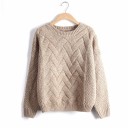 Ladies' Winter Knitted Sweater J2864 2