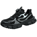Ladies' Work Shoes with Rotating Fastening Breathable Upper Fabric Rubber Microfiber Leather for Everyday Work and Walking 2