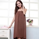 Ladies' Wrap Towel Made of Microfibre with Velcro and Bow Lightweight Quick-Drying and Absorbent Compact for Travel Size 145 x 75 cm 3