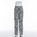 Ladies' Zebra Print Trousers 2