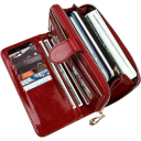 Ladies' Zip-Around Wallet 10 x 19.5 x 3.5 cm Large Capacity Synthetic Leather Oily Finish Wrist Strap 6