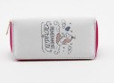 Ladies' zip wallet with unicorn print Elongated shape Playful colourful designs Material PU leather and polyester Dimensions 20 x 10 x 2.5 cm 16
