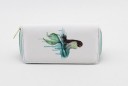 Ladies' zip wallet with watercolour print of a mermaid Light background Rectangular shape Synthetic leather and polyester 20 x 10 x 2.5 cm 2