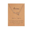 Ladies' Zodiac Sign Necklace D185 18